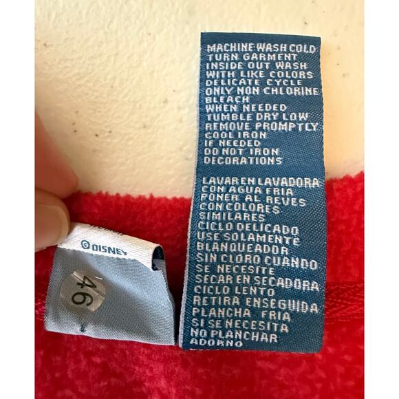 Disney Mickey Mouse Women’s 2XL V-neck Long Sleeve Fleece Sweatshirt Pullover - Picture 6 of 7